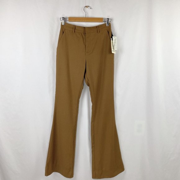 BB Dakota Camel Tan Bootcut Slacks Tall - Picture 1 of 5